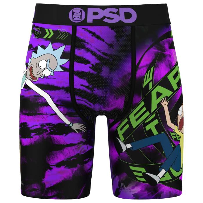Psd  R&M Fear Hole Underwear Men's Black/Purple/Grey    ...