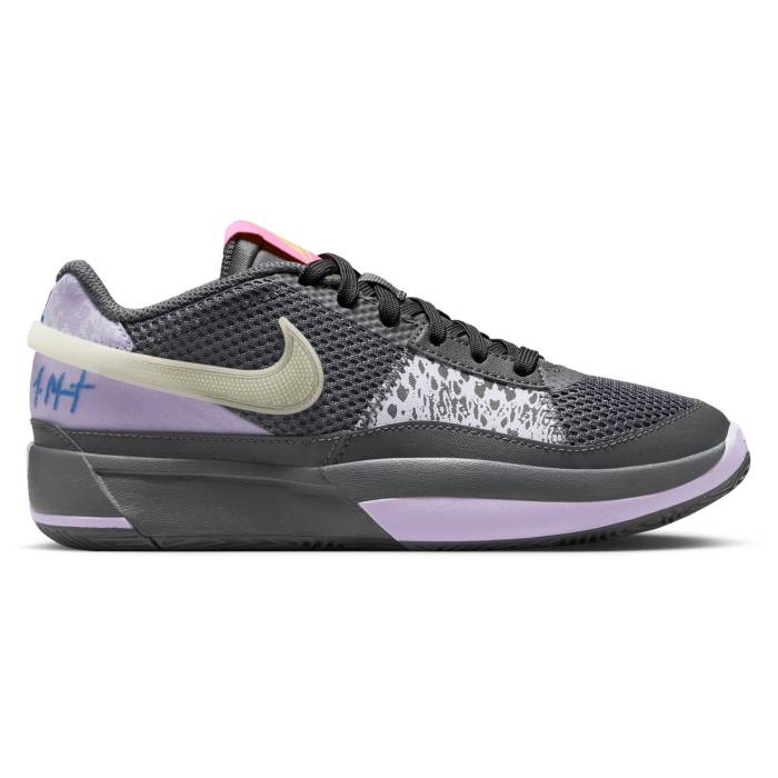 ʥ Nike  Ja Morant One Boys' Grade School Grey/Purple/Green  å ٥...