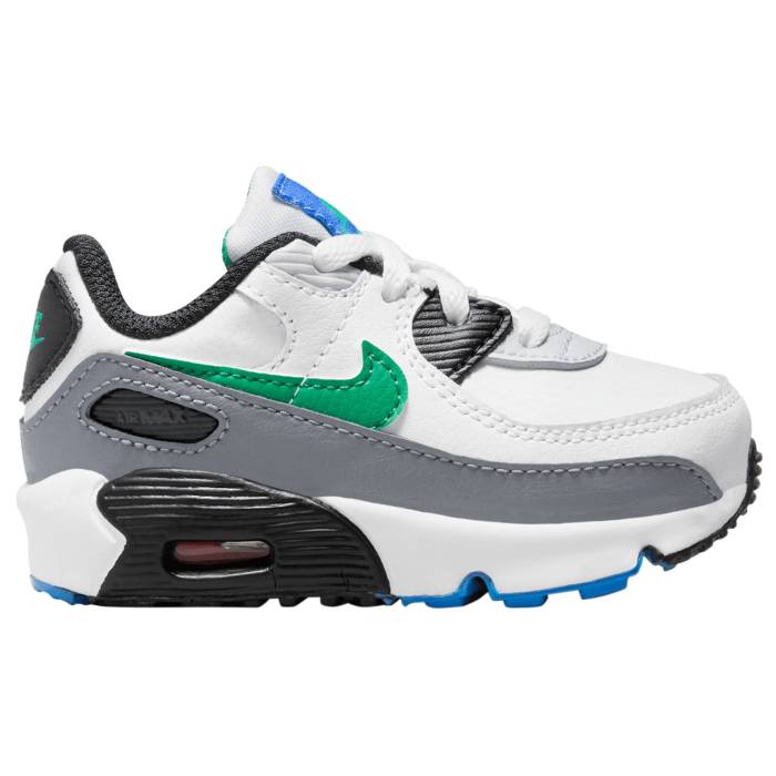 楽天スニケスナイキ Nike 【 Air Max 90 Leather Boys' Toddler White/Pure Platinum/Cool Grey 】 マックス レザー キッズ ベビー マタニティ ベビーファッション 靴 スニーカー 白色 ホワイト ピュア Platinum プラチナム クー