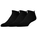 Lckr 【 3 Pack Performance No Show Socks Men's Black 】 パフォーマンス ソックス・靴下 インナー 下着 ナイトウェア メンズ 靴下 レッグウェア 靴下 メンズ 黒色 ブラック