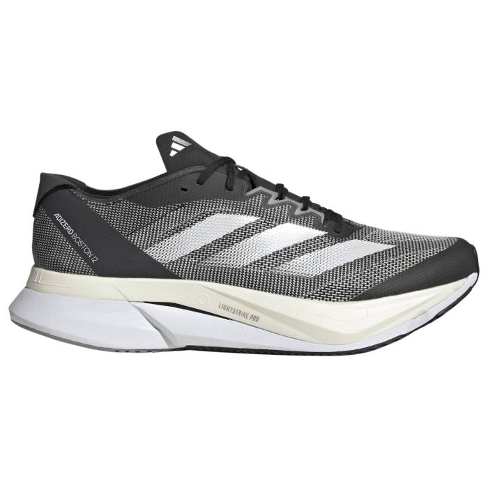 アディダス Adidas 【 Adizero Boston 12 Men's Carbon/Core Black/White 】 アディゼロ ボストン スポーツ アウトドア ランニング マラソン シューズ メンズシューズ メンズ カーボン コア 黒色 ブラック 白