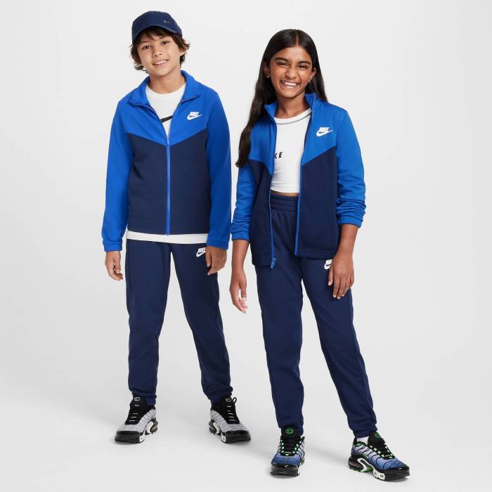 楽天スニケスナイキ Nike 【 Nsw Full-Zip Hbr Tracksuit Boys' Grade School Game Royal/Navy 】 フルジップ キッズ ベビー マタニティ キッズファッション その他 Game ゲーム 紺色 ネイビー