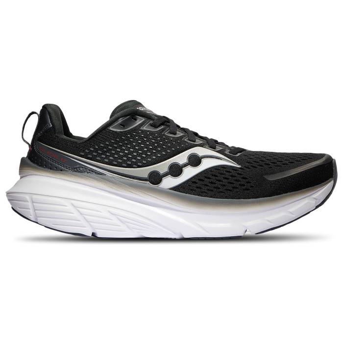 【★スーパーSALE★12/11深夜2時迄】サッカニー Saucony 【 Guide 17 Men's Shadow/White/Black 】 靴 メンズ靴 スニーカー メンズ シャドー・シャドウ 白色 ホワイト 黒色 ブラック