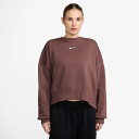 ナイキ Nike 【 Nsw Style Fleece Crew Oos Women's Red Sepia/Sail 】 フリース クルー レディースファッシ...