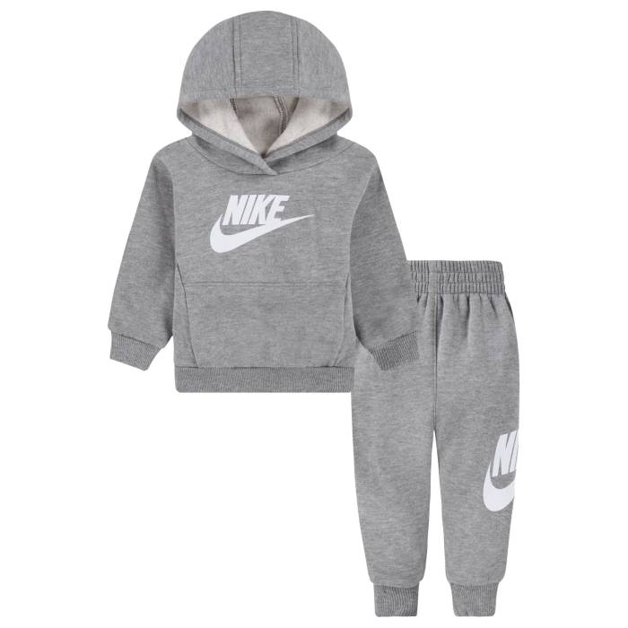 ʥ Nike  Club Fleece Set Boys' Infant Black/Dark Grey Heather   ...