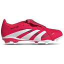 アディダス Adidas 【 Predator League Folded Tongue Fg/Mg Boys' Grade School Lucid Red/Black/White 】 プレデター スポーツ アウトドア 野球 ソフトボール スパイク ジュニア キッズ Red 赤・レッド 黒色 ブラック