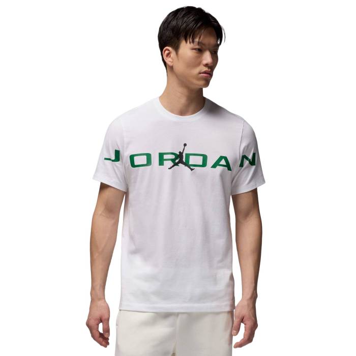 ʥ 硼 Jordan  Air Stretch Short Sleeve Crew Men's White/Black/Pin...