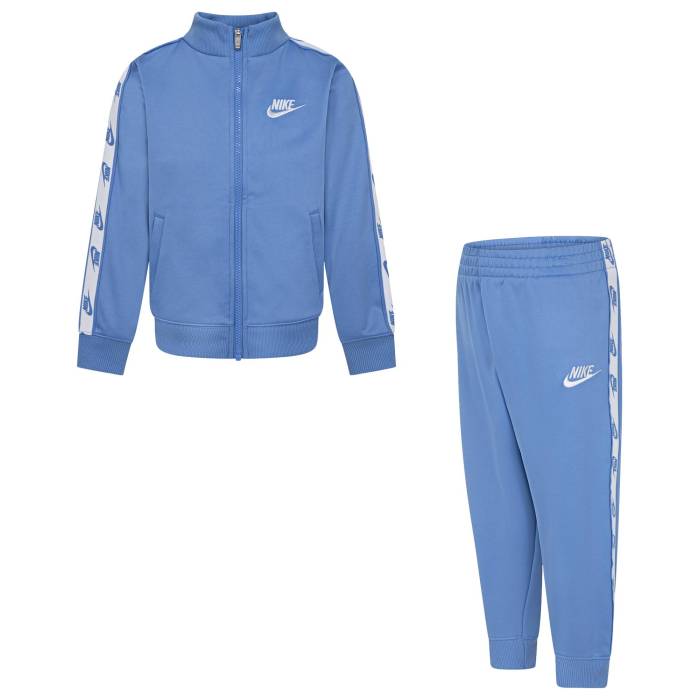 ナイキ Nike 【 Full-Zip Set With Logo Taping Boys' Preschool Blue Beyond 】 フルジップ ロゴ キッ..
