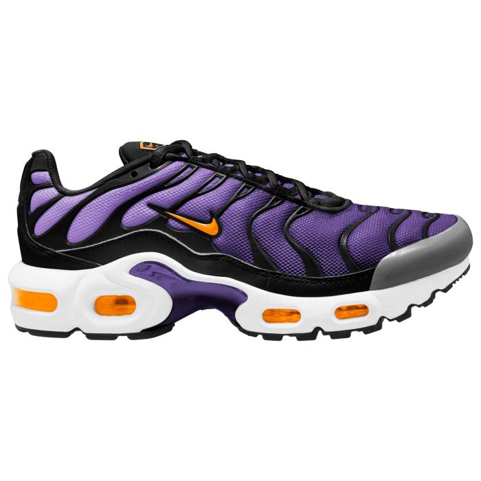ʥ Nike  Air Max Plus Boys' Grade School Black/Voltage Purple/Orange...