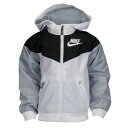 ナイキ Nike 【 Windrunner Jacket Boys' Toddler Wolf Grey/Black/White 】 Windrunner ウィ...
