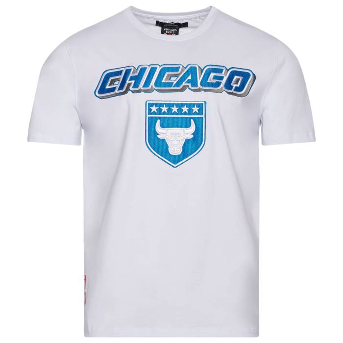 ץ Pro Standard  Bulls Military Sj T-Shirt Men's White/Blue  ...