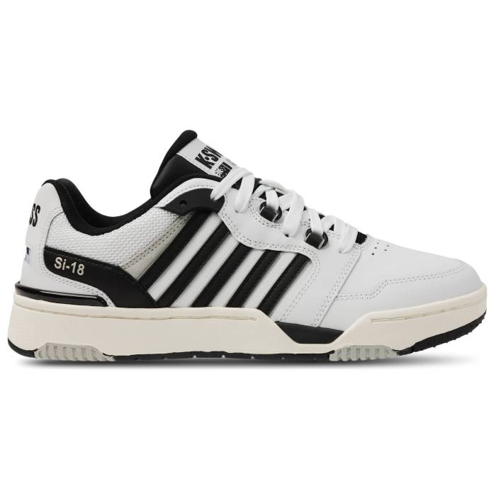 【★スーパーSALE★12/11深夜2時迄】ケースイス K-Swiss 【 Si-18 Rival Men's White/Gray/Black 】 ライバル 靴 メンズ靴 スニーカー メンズ 白色 ホワイト gray 灰色・グレー・グレイ 黒色 ブラック