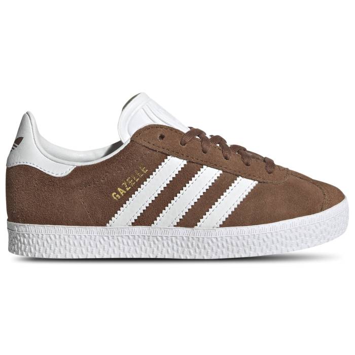 楽天スニケスアディダス Adidas Originals 【 Gazelle C Boys' Preschool Brown/White/Gold 】 ガゼル キッズ ベビー マタニティ キッズファッション 靴 スニーカー 茶色 ブラウン 白色 ホワイト ゴールド