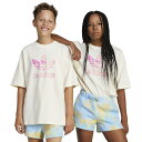アディダス Adidas Originals 【 Trefoil Big Logo T-Shirt Boys' Grade School Cream White 】 トレフォイル ロゴ Tシャツ キッズ ベビー マタニティ キッズファッション トップス Tシャツ カットソー クリーム 白