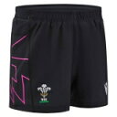 Macron 【 Welsh Rugby Union Shorts 2024 Juniors Kids Red 】 ラグビー Union ユニオン ショーツ ス...