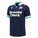 Macron 【 Scotland Rugby Collar Home Shirt 2024 Adults Men Blue 】 ラグビー スポーツ アウトドア...