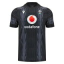 Macron 【 Wales Rugby Training Shirt 2024 Adults Men Black 】 ラグビー トレーニング スポーツ アウト...