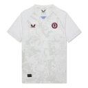 Castore 【 Aston Villa Away Shirt 2023 2024 Juniors Kids Brilliant White 】 スポーツ ア...