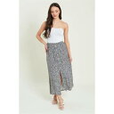 Be You 【 Button Midaxi Skirt Women Navy Ditsy 】 レディースファッション ドレス レディース 紺色 ネイビー