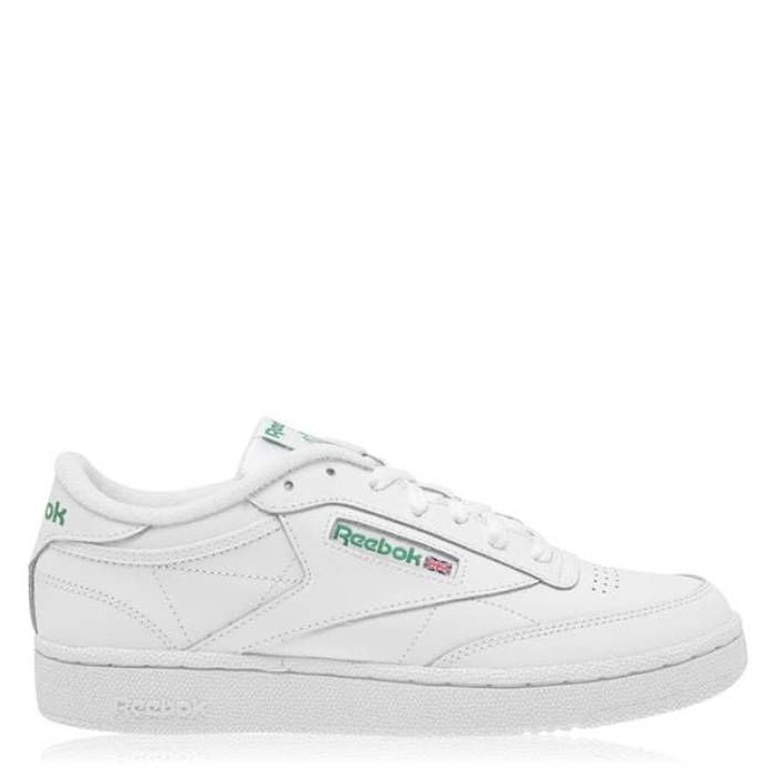 リーボック Reebok 【 Club C 85 Trainers Mens Men White/Green 】 クラブ シューズ スニーカー メンズ 靴 メンズ靴 スニーカー メンズ 白色 ホワイト green 緑・グリーン