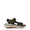 スケッチャーズ Skechers 【 Go Walk Arch Fit Sandal Men Olive/Orange 】 ウォーク 靴 メンズ靴 ウォーキング...