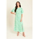 Be You 【 Sleeve Midi Dress Women Green Floral 】 Sleeve スリーブ ドレス レディースファッション ドレス ...