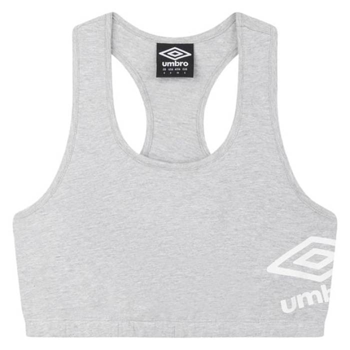 アンブロ Umbro 【 Sports Bra Ld99 Women Grey Marl/White 】 スポーツ アウトドア スポーツウェア アクセサリー スポーツ用インナー レディースインナー スポーツブラ レディース 灰色 グレー 白色 ホ