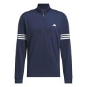 アディダス Adidas 【 3 Stripe Zip Top Mens Men 】 Stripe ストライプ メンズ スポーツ アウトドア ゴルフ ウェア メ...