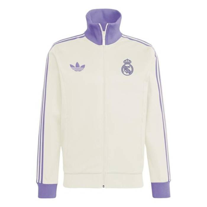 アディダス Adidas 【 Originals Real Madrid Beckenbauer Track Top Adults Men Lilac/Whit...