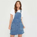 Be You 【 You Denim Pinafore Dress Women Mid Wash 】 デニム ドレス レディースファッション ドレス レディース...