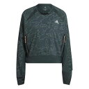 アディダス Adidas 【 X City Running Crewneck Ladies Jacket Women Shadow Green 】 シティ Ja...