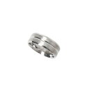 Fabric 【 Stainless Steel Ring Unisex Rhodium 】 ステンレス Steel スティール ジュエリー アクセサリー 男女兼用アクセサリー 指輪 リング ユニセックス