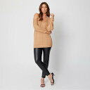 Be You 【 Cold Shoulder Fine Knit Jumper Women Camel 】 ニット レディースファッション トップス その他 レ...