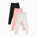 Be You 【 Older Girls Pack Of 3 Leggings Kids Black/Pink/Grey 】 レギンス・タイツ キッズ ベビー ...