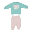 Hello World 【 Top And Trouser Set Babies Baby Blue/Pink 】 キッズ ベビー マタニティ ベビーファッショ...
