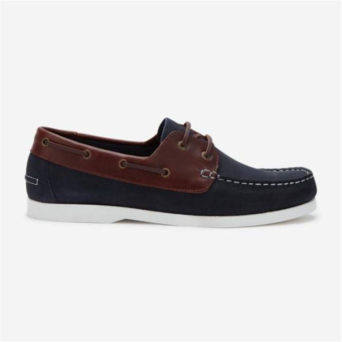 ジャック ウィルス Jack Wills 【 Leather Boat Shoes Men Navy 】 レザー シューズ 運動靴 靴 メンズ..