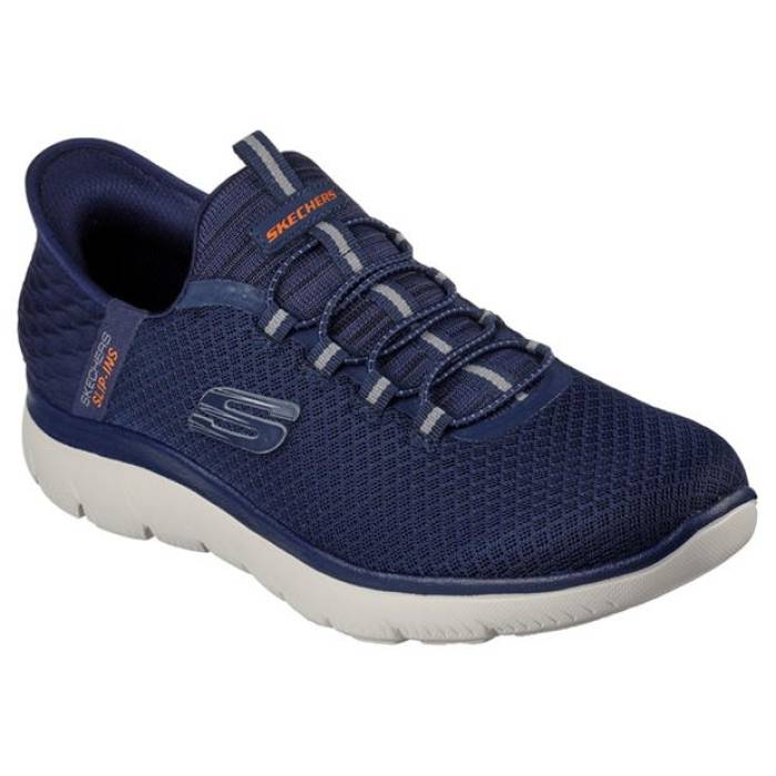 スケッチャーズ Skechers 【 Slip-Ins: Summits - High Range Men Navy 】 ハイ 靴 メンズ靴 スニーカー メンズ 紺色 ネイビー