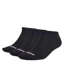 アディダス Adidas 【 Low Cut 3 Pack No Show Socks Men Black/White 】 ソックス・靴下 インナー 下着 ナイトウェア メンズ 靴下 レッグウェア 靴下 メンズ 黒色 ブラック 白色 ホワイト(4)