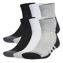 アディダス Adidas 【 Aeroready Ankle 6 Pack Socks Junior Kids Gry/White/Black 】 ソックス・靴...