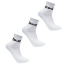 Everlast 【 Quarter Sock 3 Pack Ladies Women White 】 インナー 下着 ナイトウェア レディース 靴下 レッグウェア 靴下 レディース 白色 ホワイト