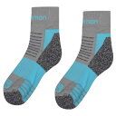 サロモン Salomon 【 Merino Low 2 Pack Ladies Walking Socks Men Grey/Blue 】 ソックス・靴下 スポ...