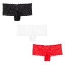 Be You 【 Pack Lace Frenchie Briefs Women Black 】 インナー 下着 ナイトウェア レディース インナー 下着 ラン...