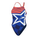 スピード Speedo 【 Womens Placement Digital Vback Women Blue 】 レディース スポーツ アウトドア 水泳 競技...