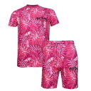 Hot Tuna 【 Top And Shorts Set Mens Men Pink 】 ショーツ メンズ メンズファッション トップス Tシャツ カットソー メンズ pink ピンク