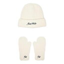 ジャック ウィルス Jack Wills 【 Beanie Mitten Set Womens Women Cream 】 キャップ 帽子 レディース バッグ 小物 ブランド雑貨 手袋 アームカバー レディース手袋 レディース クリーム