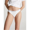 カルバンクライン Calvin Klein 【 Logo Thong Women White 】 ロゴ インナー 下着 ナイトウェア レディース インナー 下着...