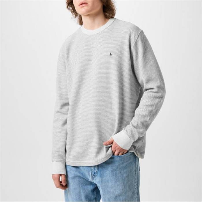 ジャック ウィルス Jack Wills 【 Long Sleeve Top Men Ecru 】 Sleeve スリーブ インナー 下着 ナイトウェア メンズ ナイトウェア ルームウェア パジャマ メンズ