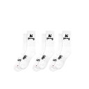 Money 【 3-Pack Sports Socks Men White 】 3個入 ソックス・靴下 インナー 下着 ナイトウェア メンズ 靴下 レッグウェア 靴下 メンズ 白色 ホワイト