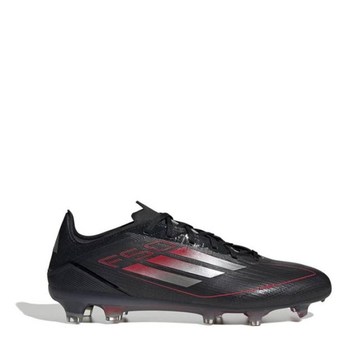 アディダス Adidas 【 F50 Pro Firm Ground Football Boots Men Black/Iron/Red 】 プロ フットボール ブーツ スポーツ アウトドア サッカー フットサル サッカー シューズ スパイク メンズシューズ メンズ 黒