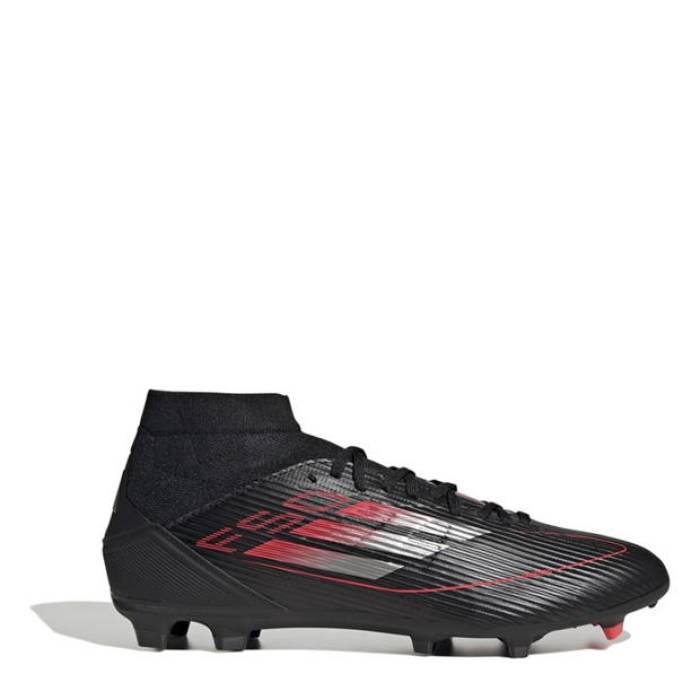 アディダス Adidas 【 F50 League Firm Ground Football Boots Men Black/Iron/Red 】 フットボール...